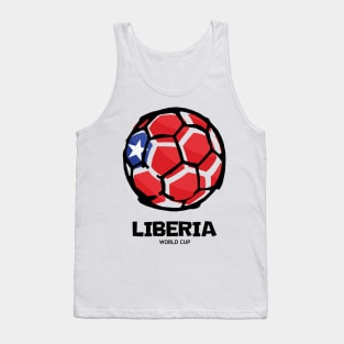 Liberia Football Country Flag Tank Top